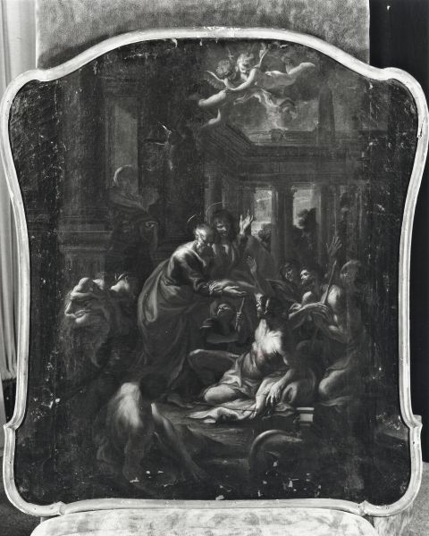 Alinari, Fratelli — Piola Domenico - sec. XVII - San Pietro guarisce uno storpio — insieme